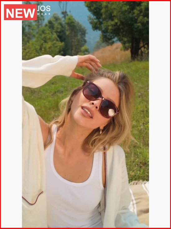 Classic Square Polarized Sunglasses for Women Oversized Retro UV Protection main image 7